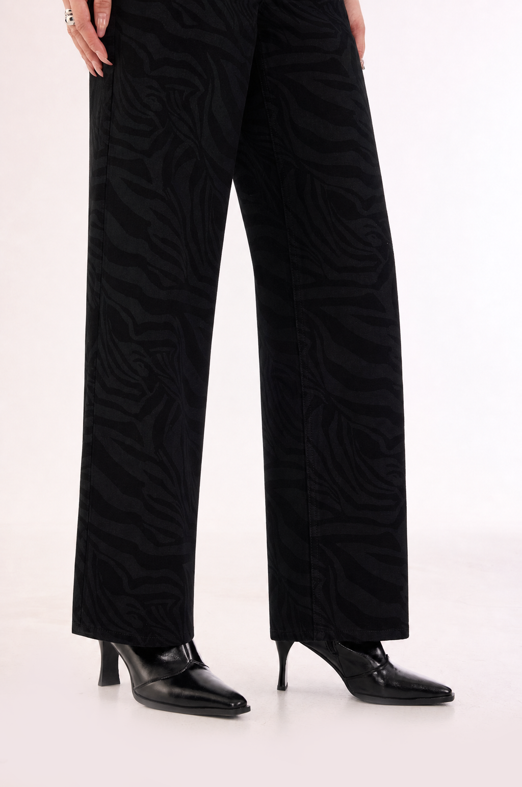 Kaia Tonal Zebra Straight Jean