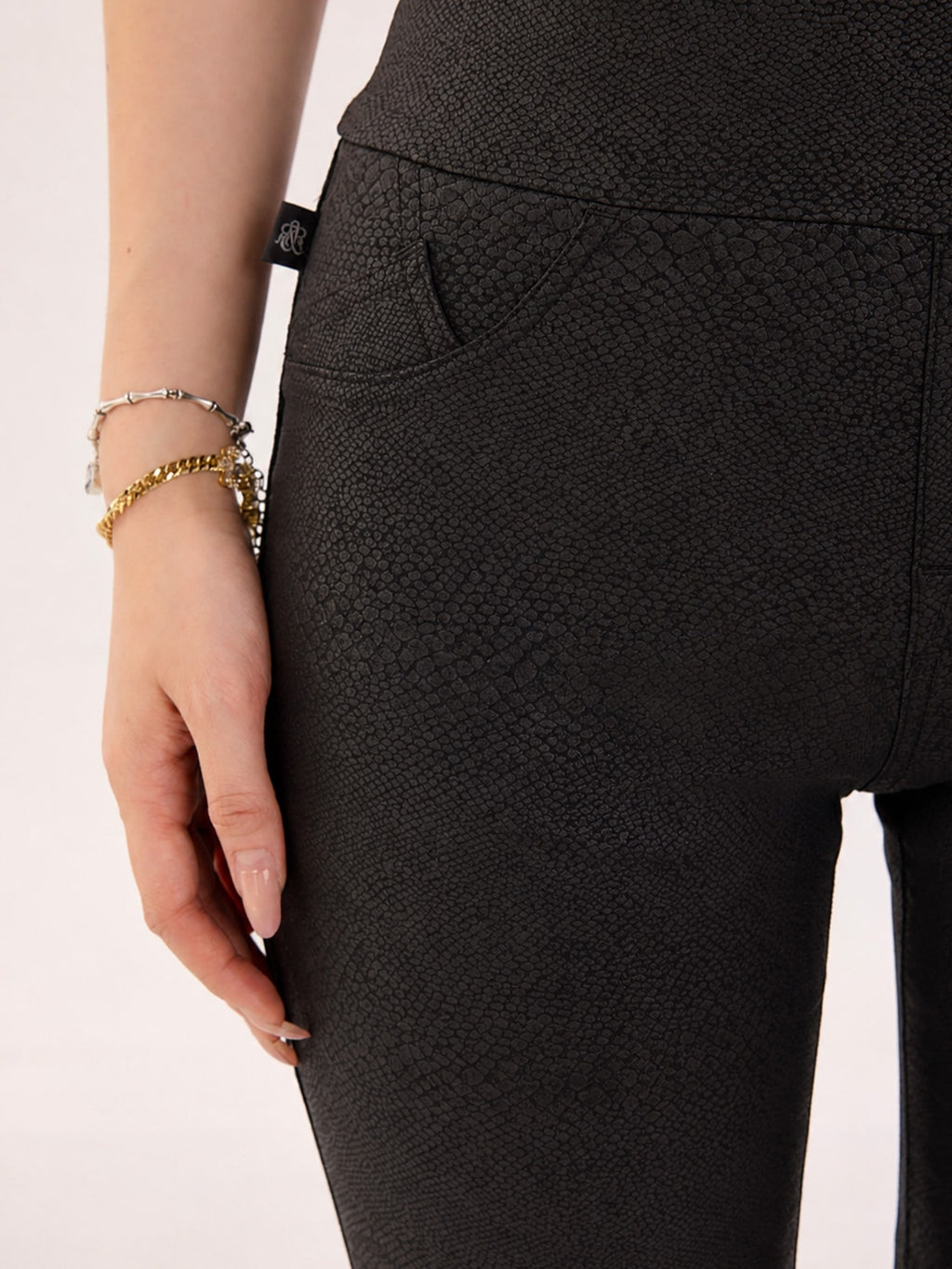 Berlin Coated Black Skinny Jean