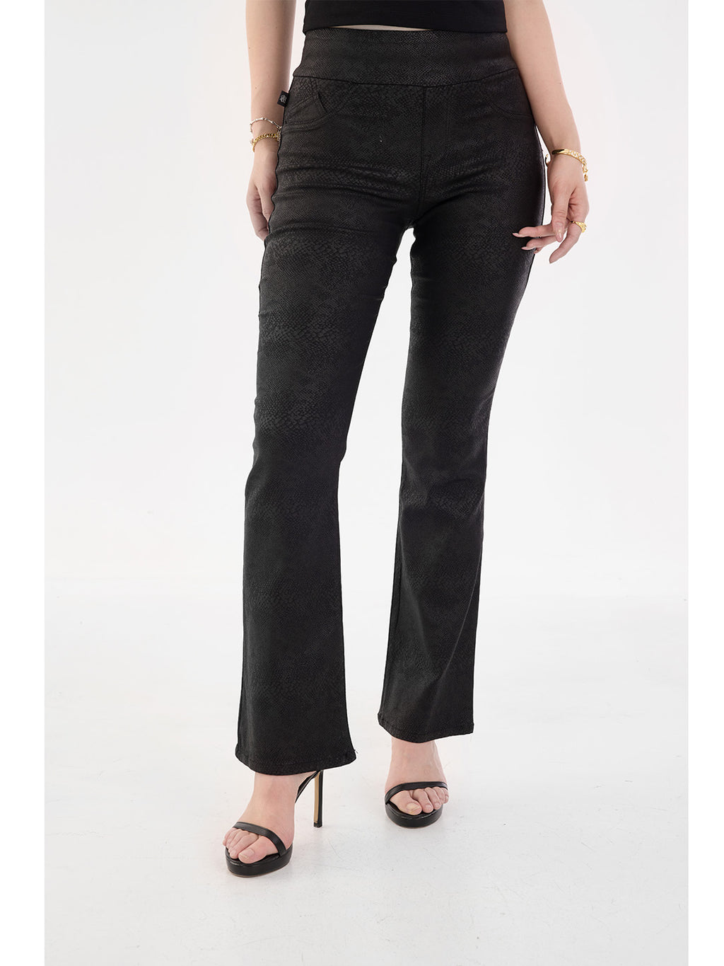 Berlin Coated Black Skinny Jean