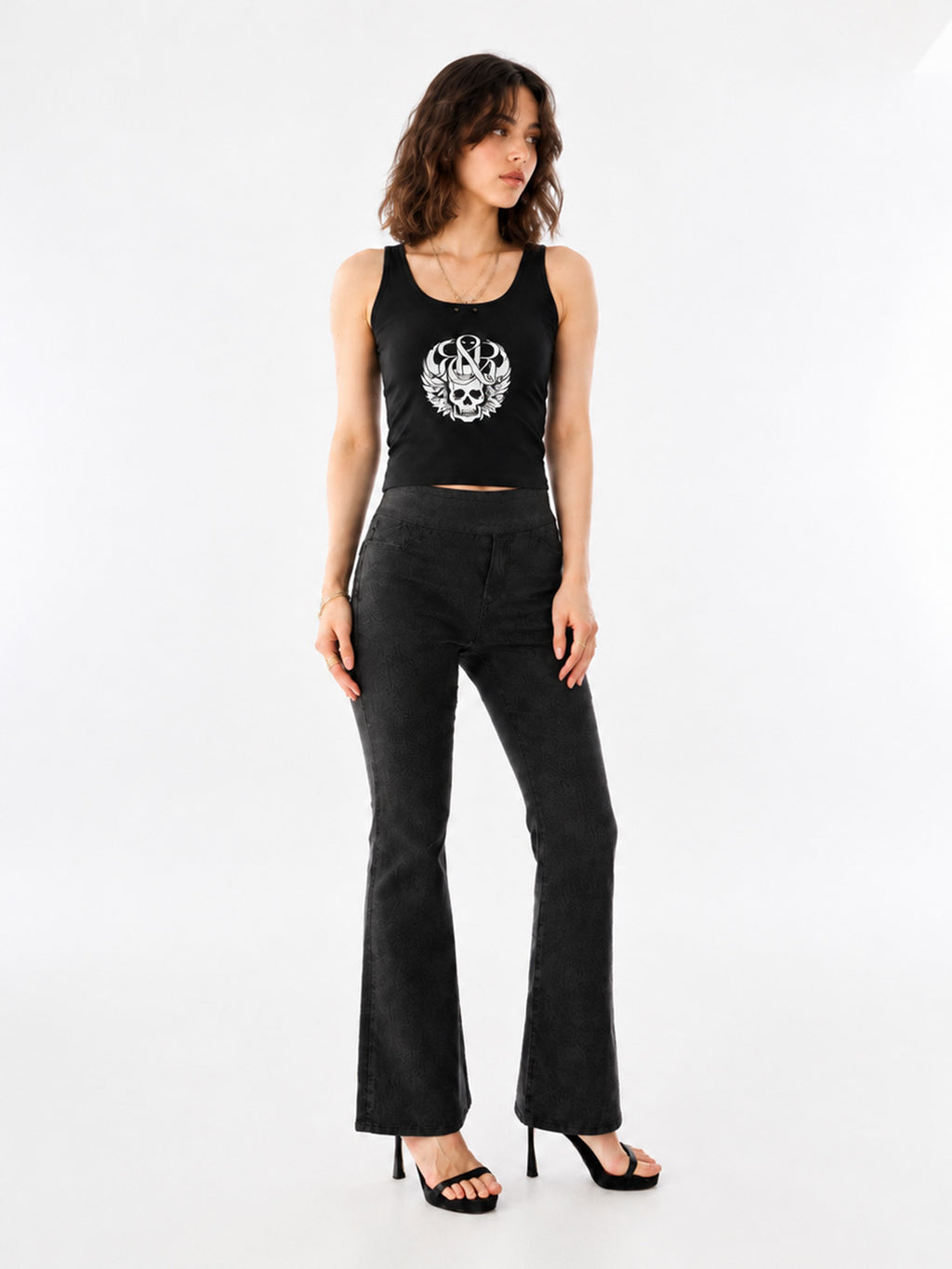 Berlin Coated Black Skinny Jean
