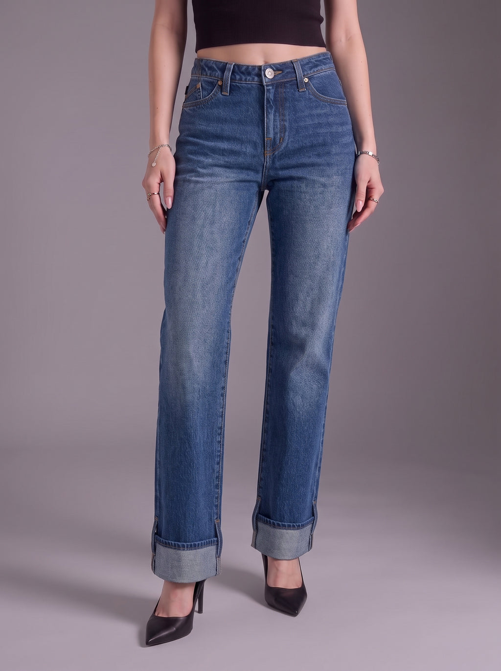 Kaia Gold R Straight Jean