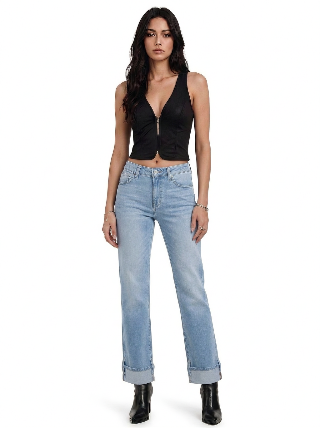 Kaia Gold R Straight Jean