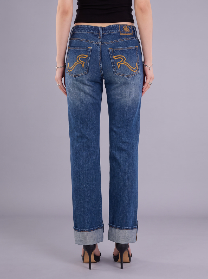 Kaia Gold R Straight Jean