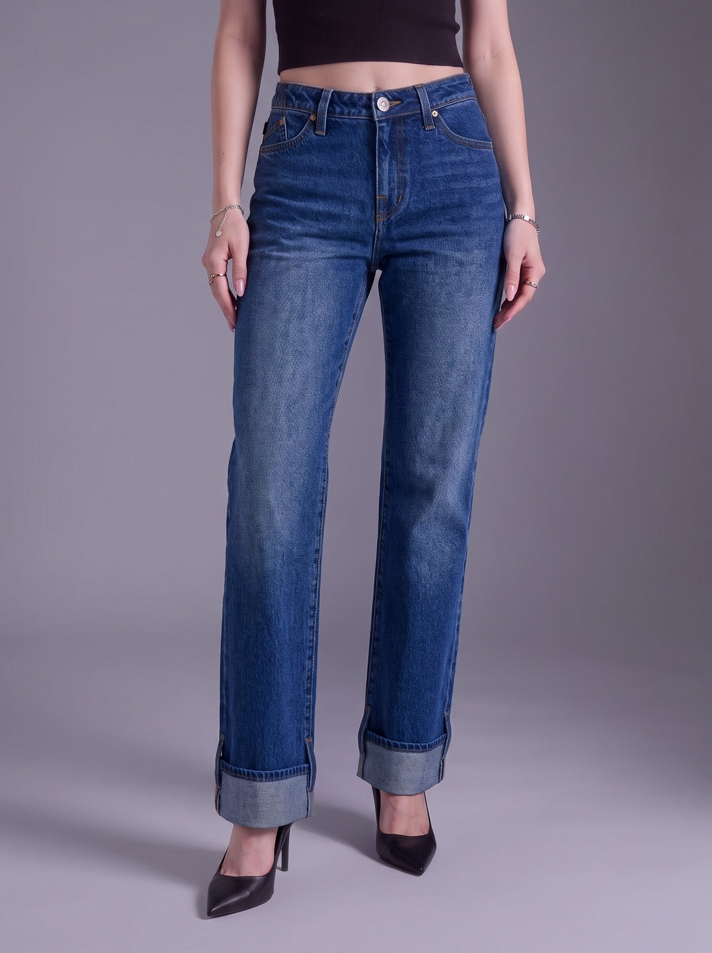 Kaia Gold R Straight Jean