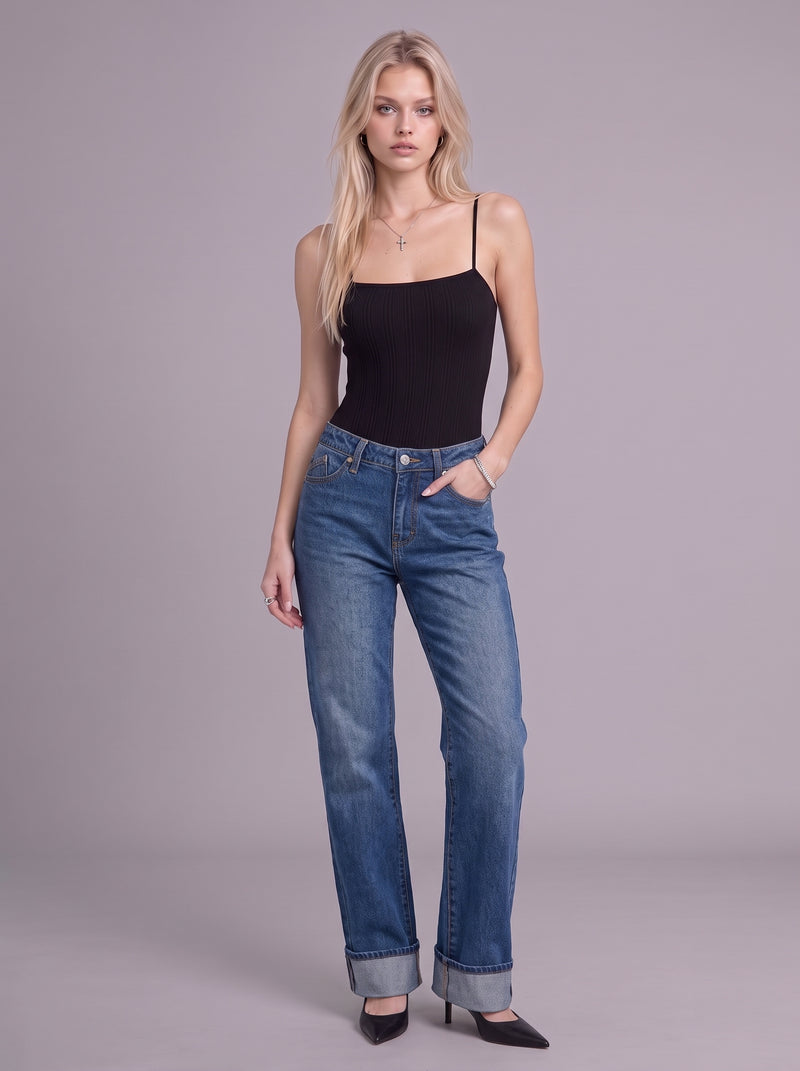 Kaia Gold R Straight Jean