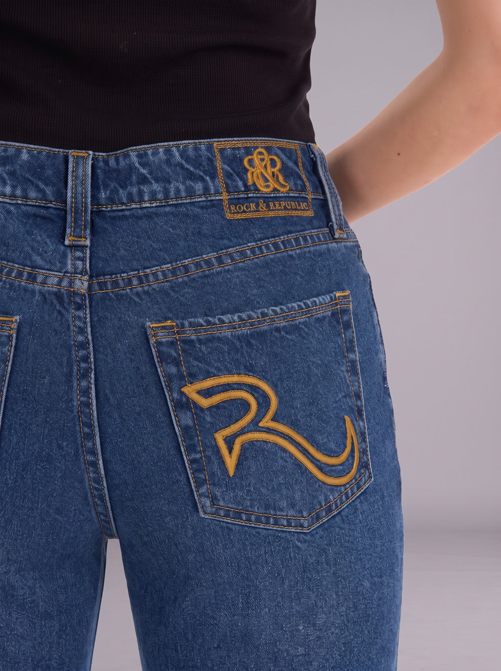 Kaia Gold R Straight Jean