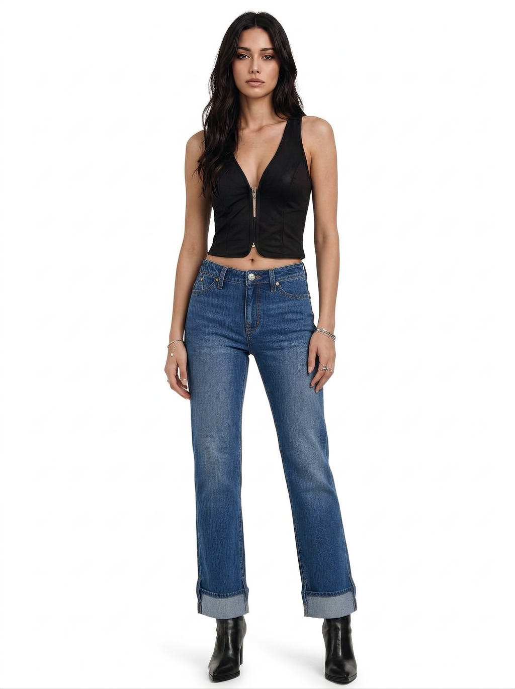 Kaia Gold R Straight Jean