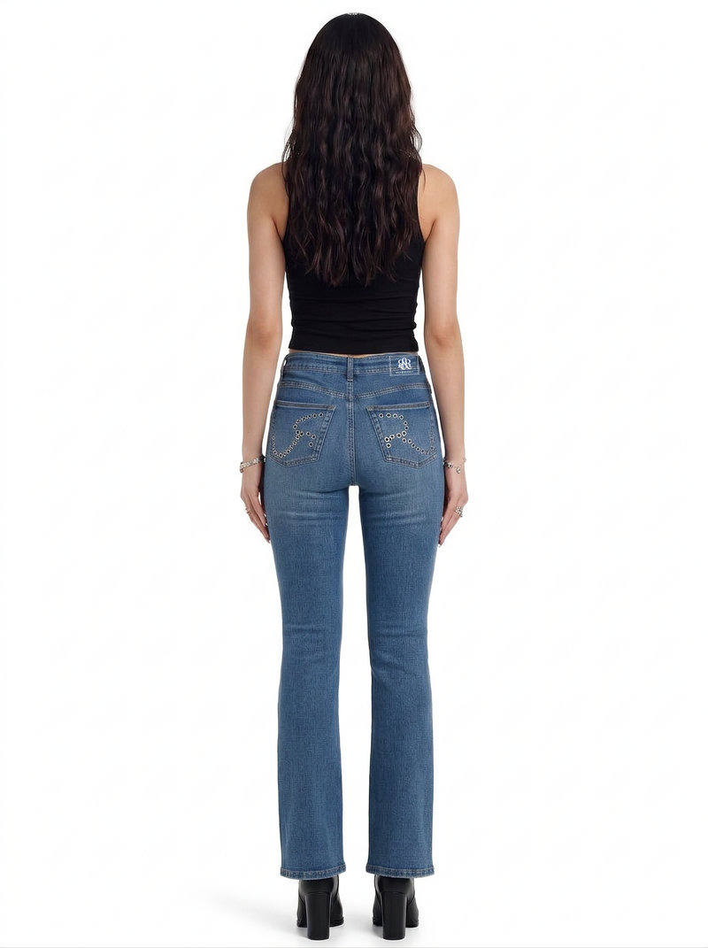 Fever Chain Trim Bootcut Jean