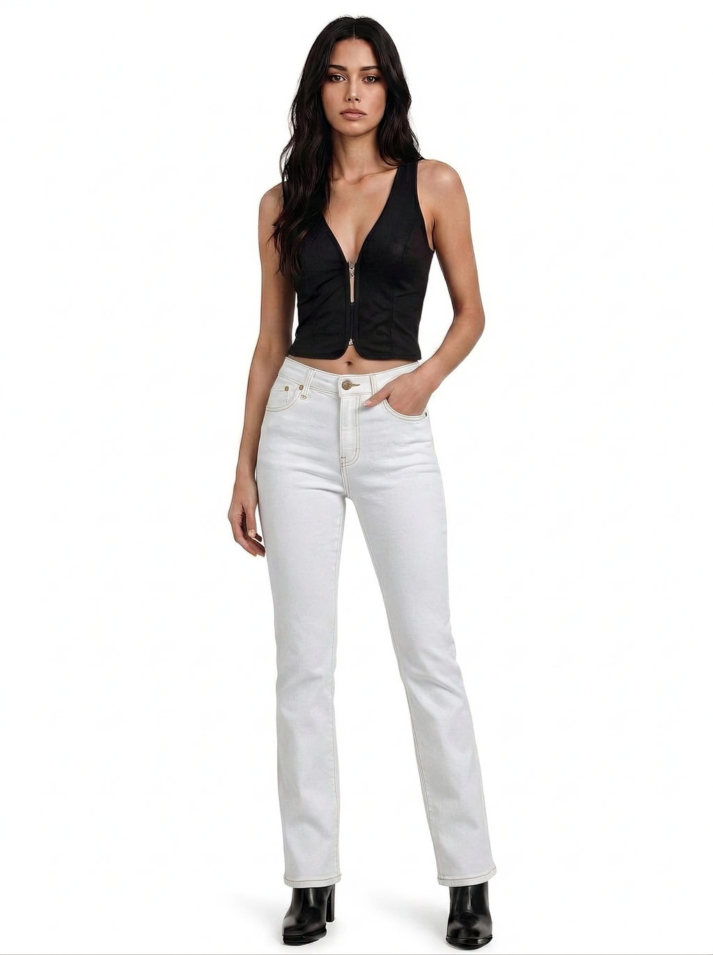 Fever Tonal Floral Bootcut Jean