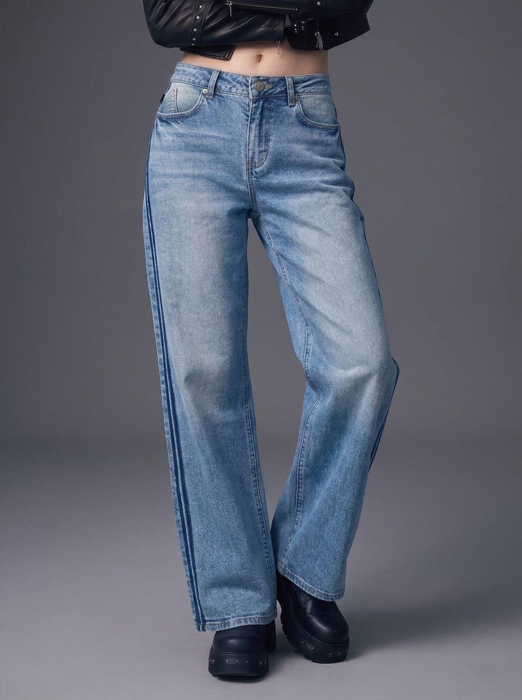 Kaia Blue R Straight Jean