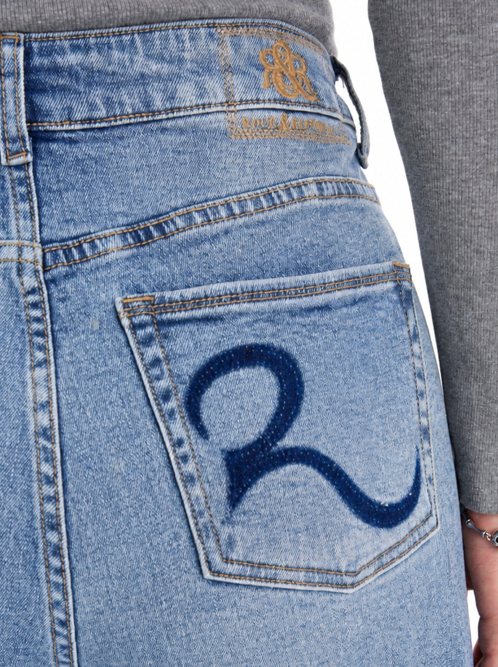 Kaia Blue R Straight Jean