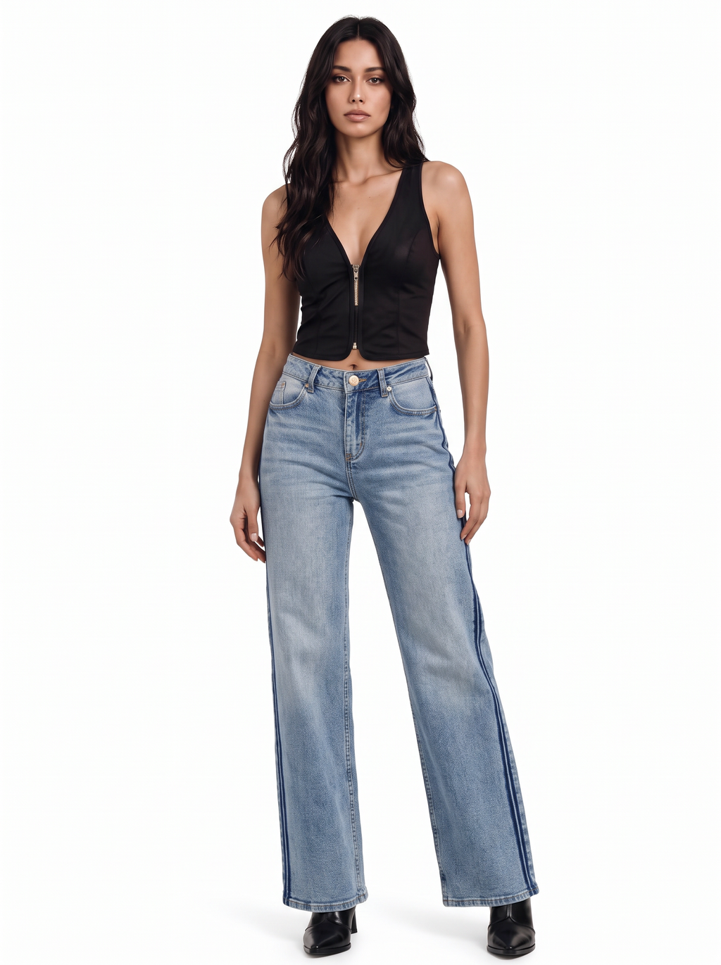 Kaia Blue R Straight Jean