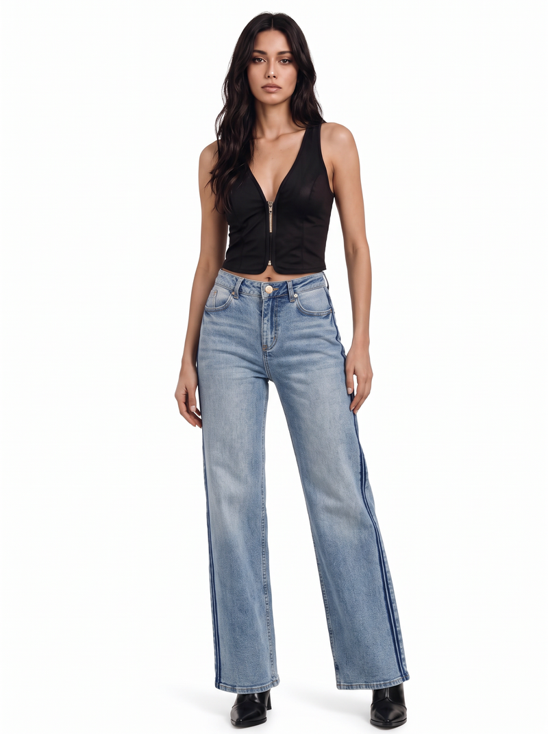 Kaia Blue R Straight Jean