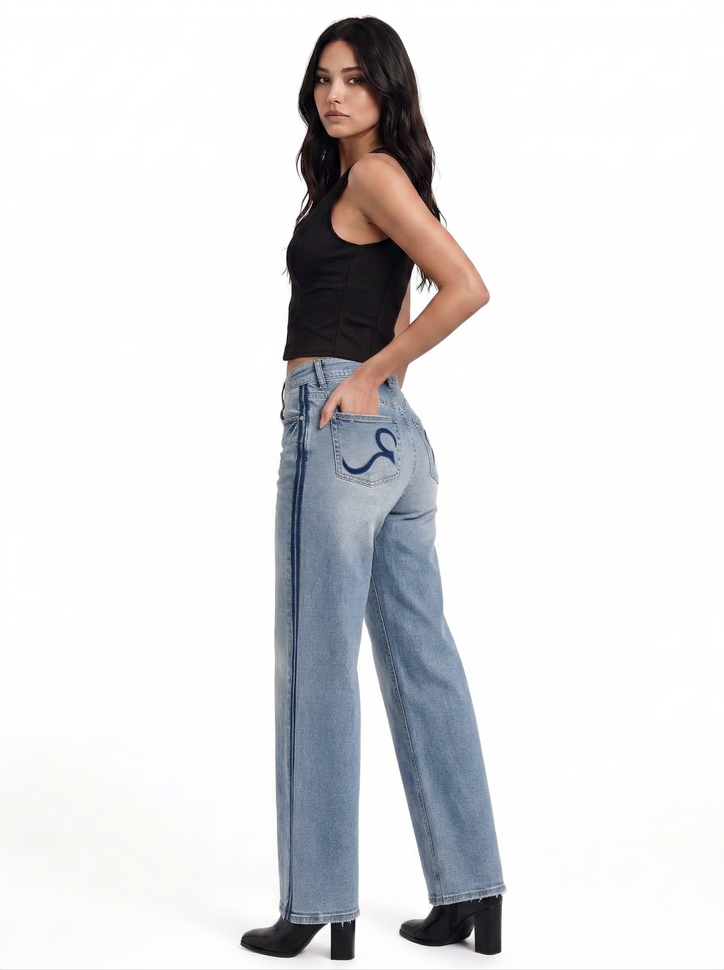 Kaia Blue R Straight Jean