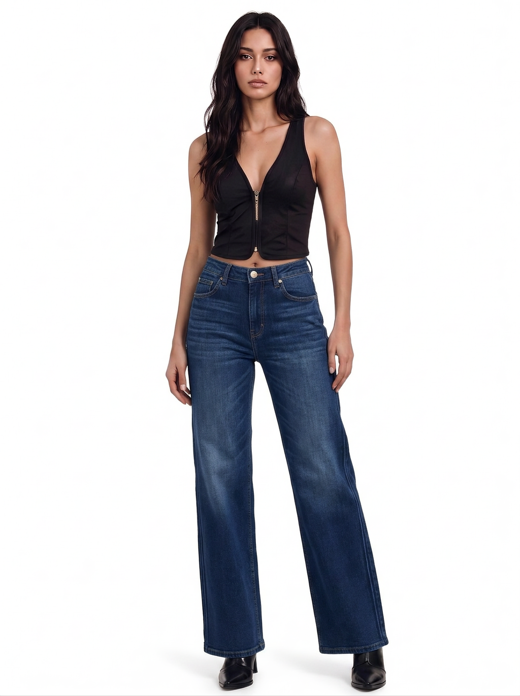 Kaia Blue R Straight Jean