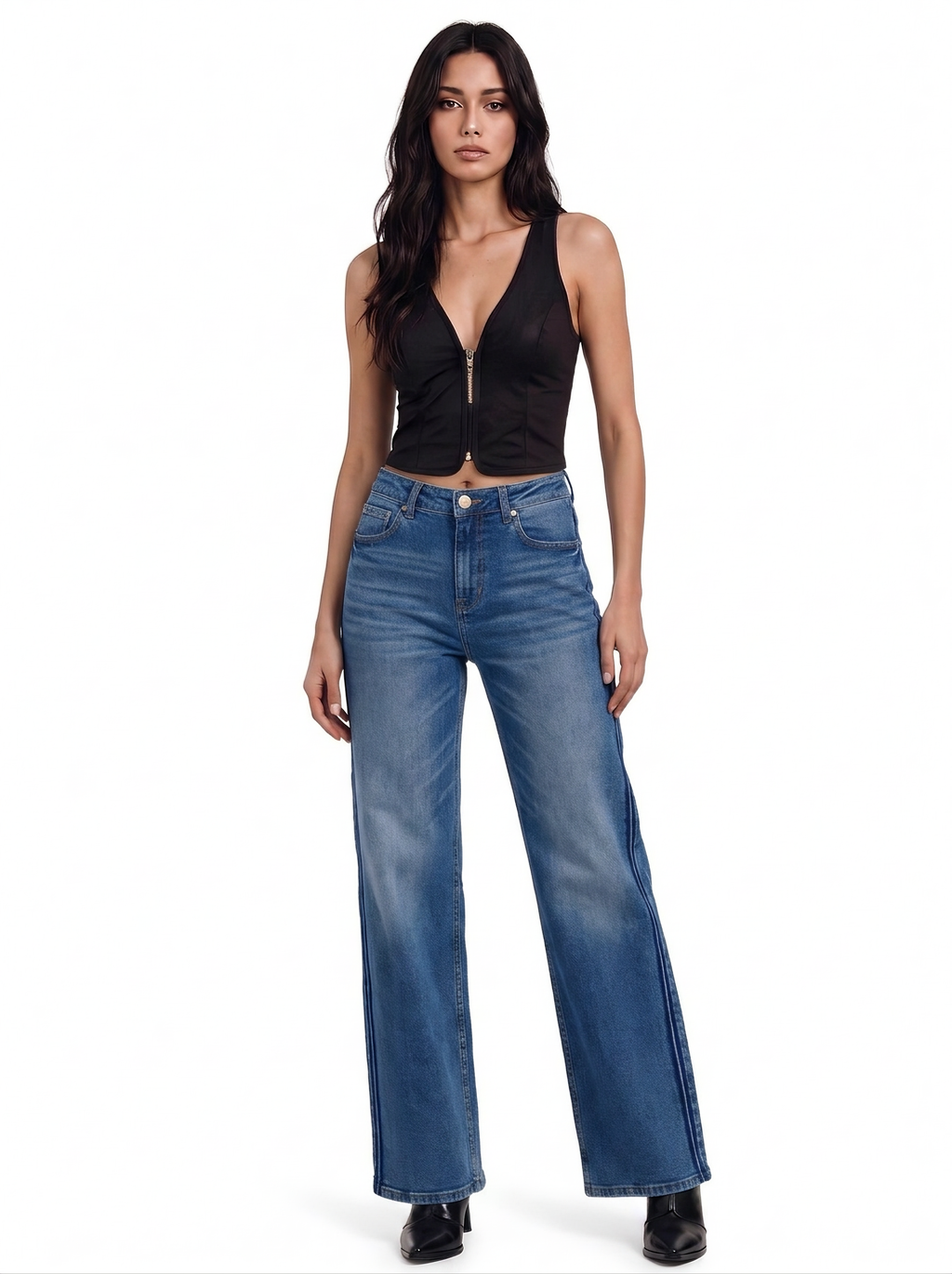 Kaia Blue R Straight Jean