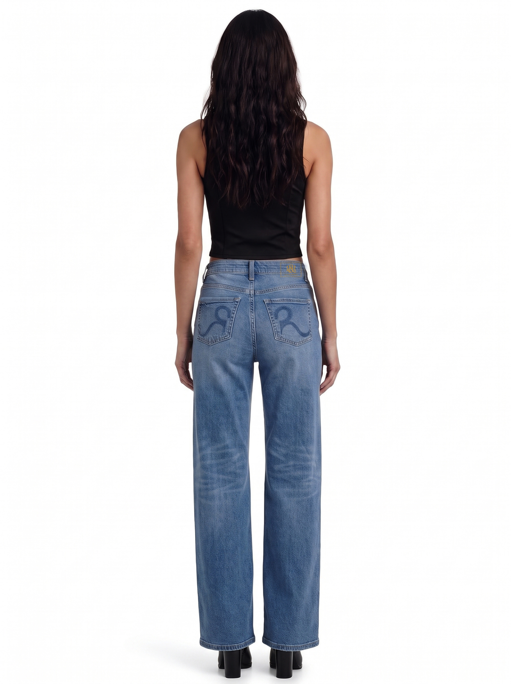 Kaia Tonal R Indigo Straight Jean