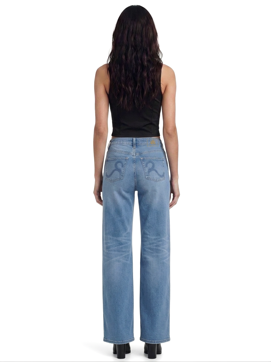 Kaia Tonal R Indigo Straight Jean