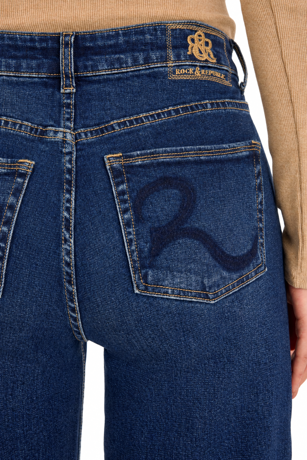 Kaia Tonal R Indigo Straight Jean