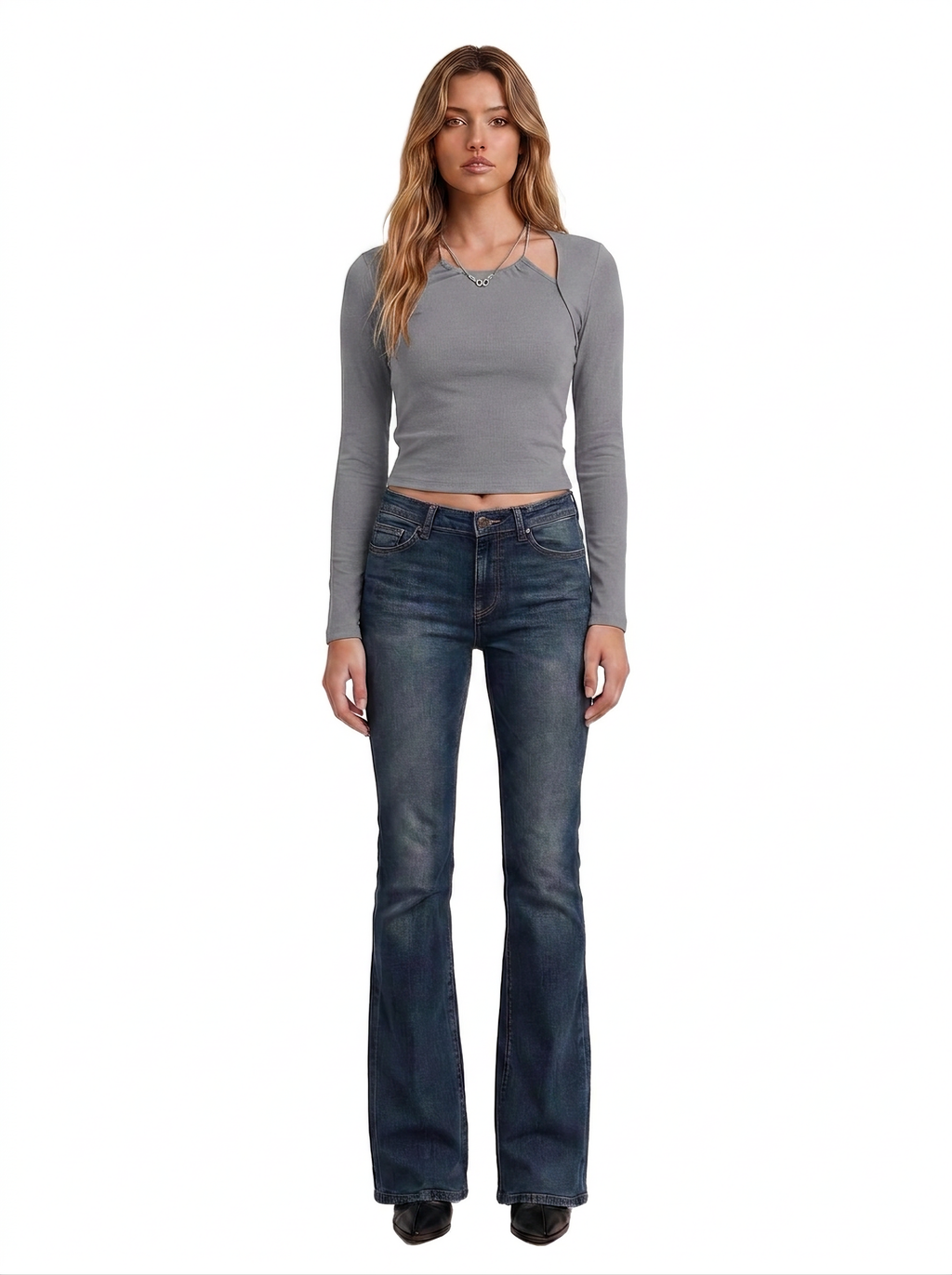 Asymmetric Wrap Fitted Top