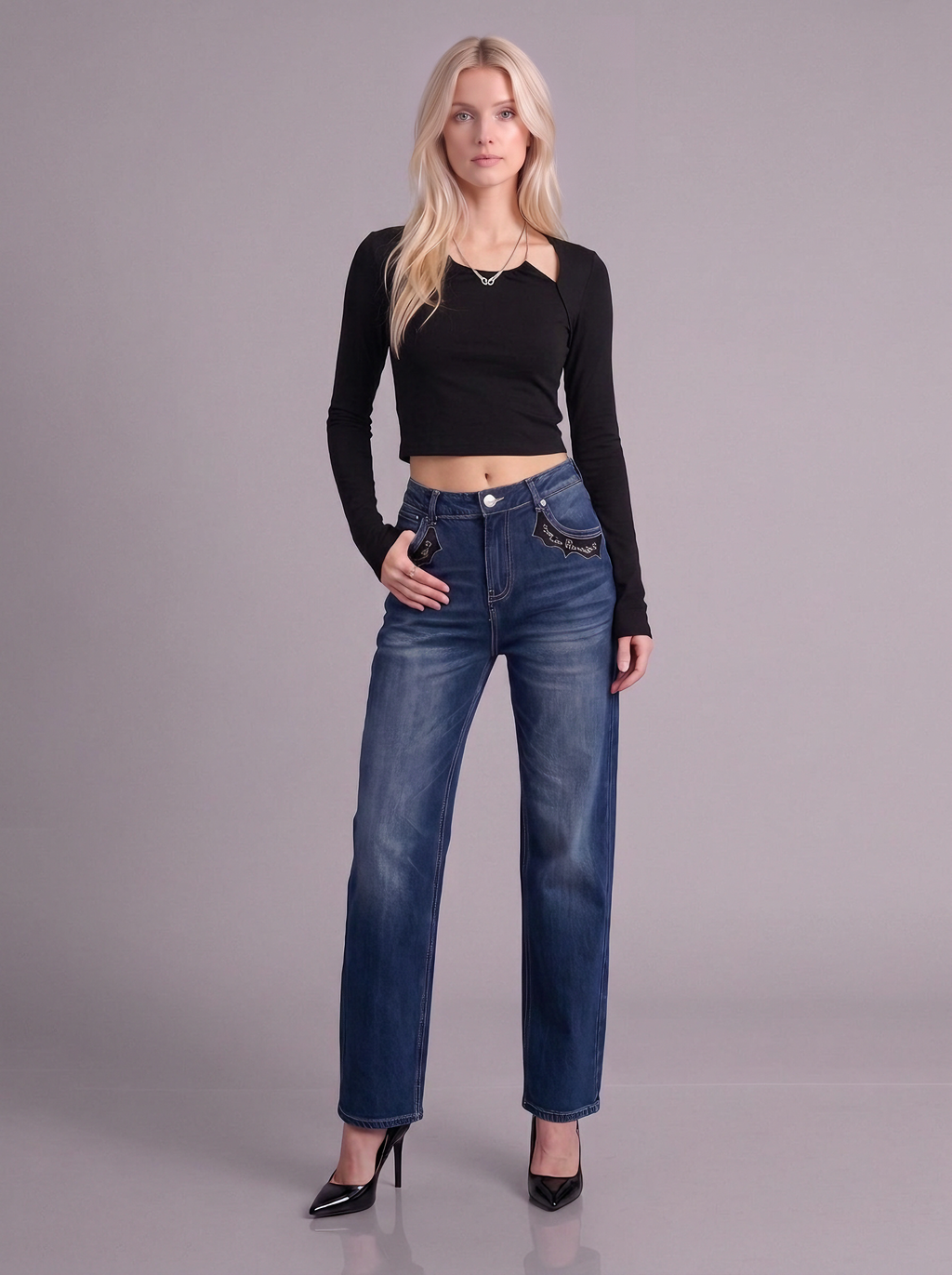 Asymmetric Wrap Fitted Top