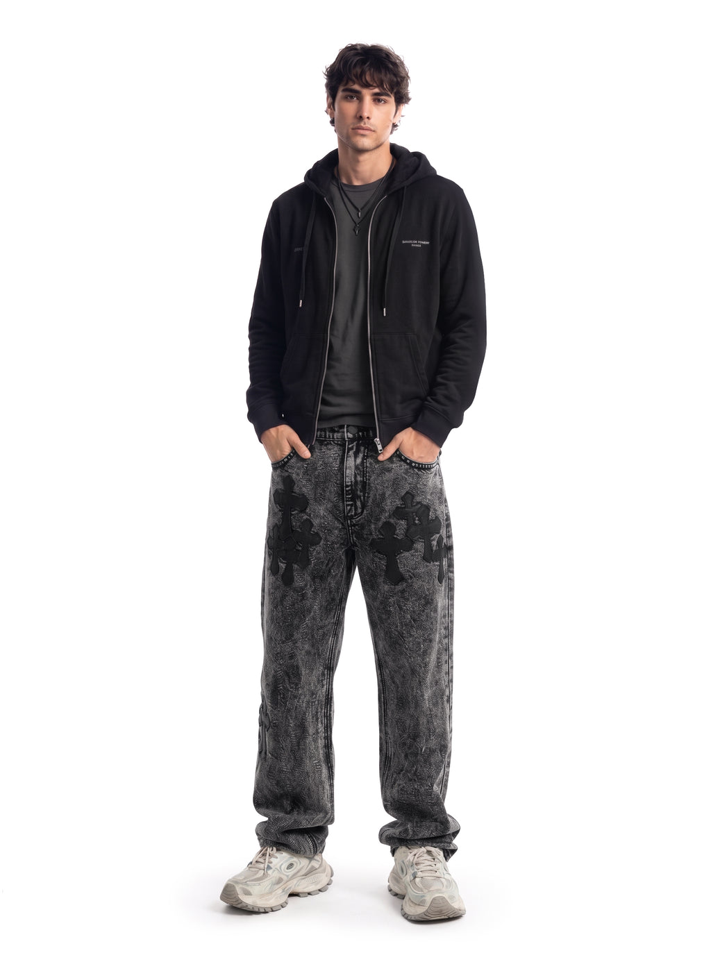 Neil Tonal Paisley Straight Jean