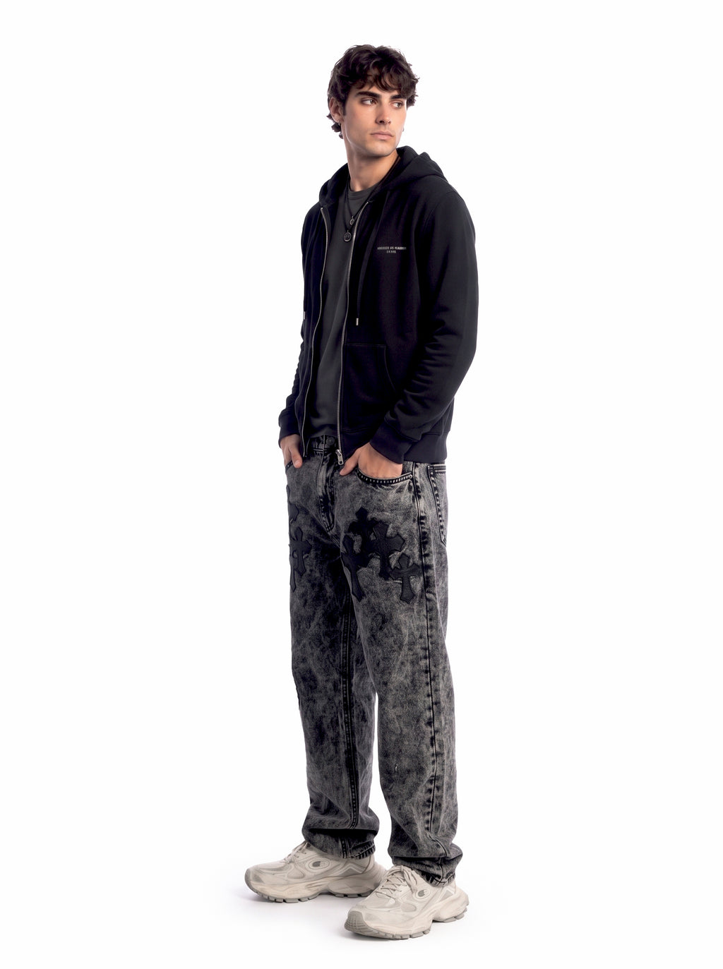 Neil Tonal Paisley Straight Jean