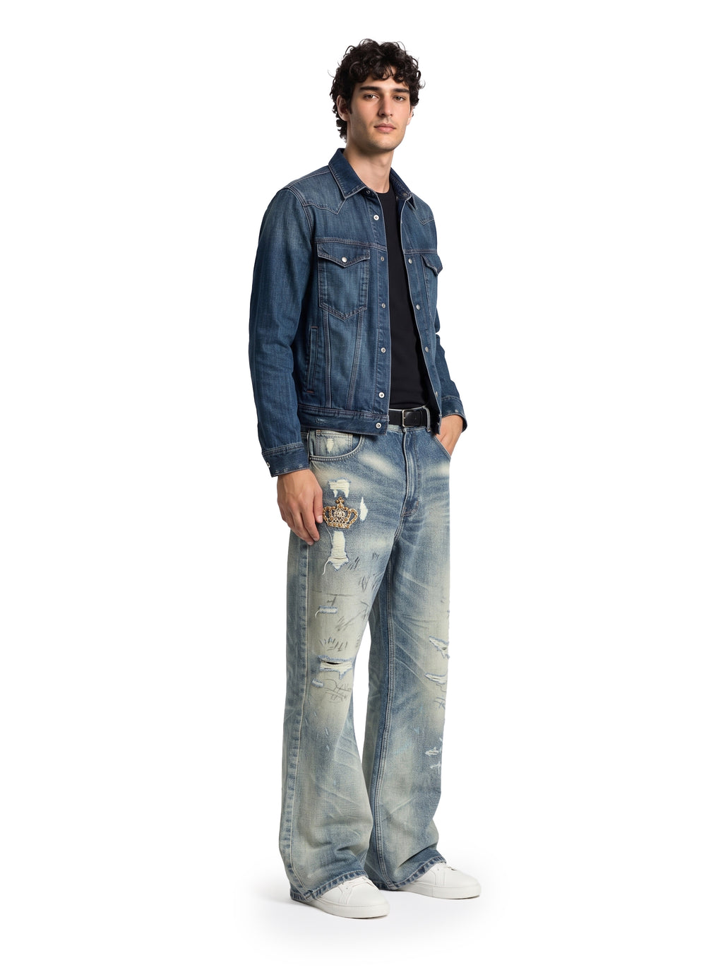 Neil Bleached Fade Straight Jean