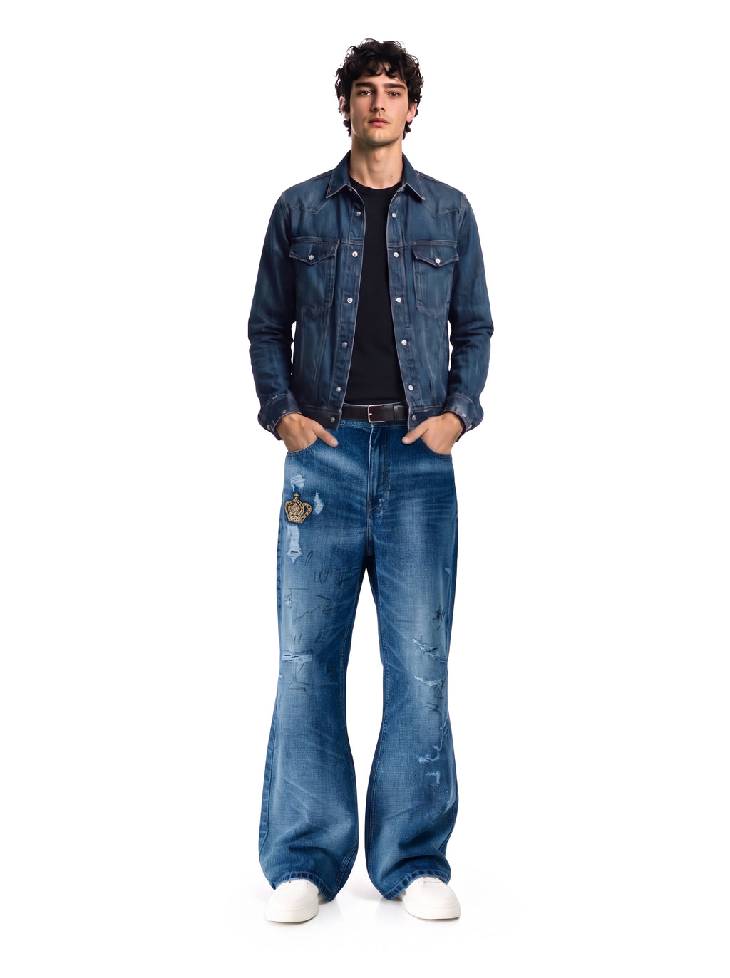 Neil Bleached Fade Straight Jean
