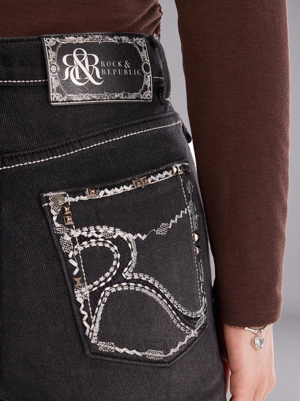 Kaia Knee Cutout Straight Jean