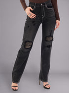 Kaia Knee Cutout Straight Jean