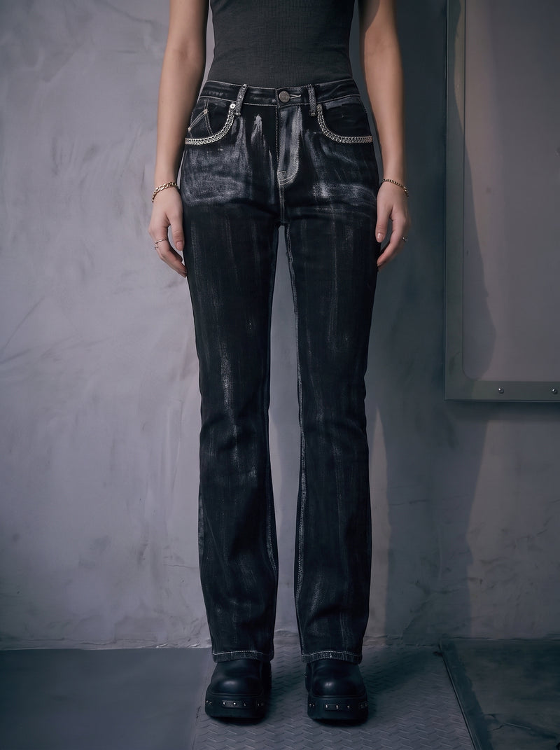 Fever Crystal Trim Bootcut Jean