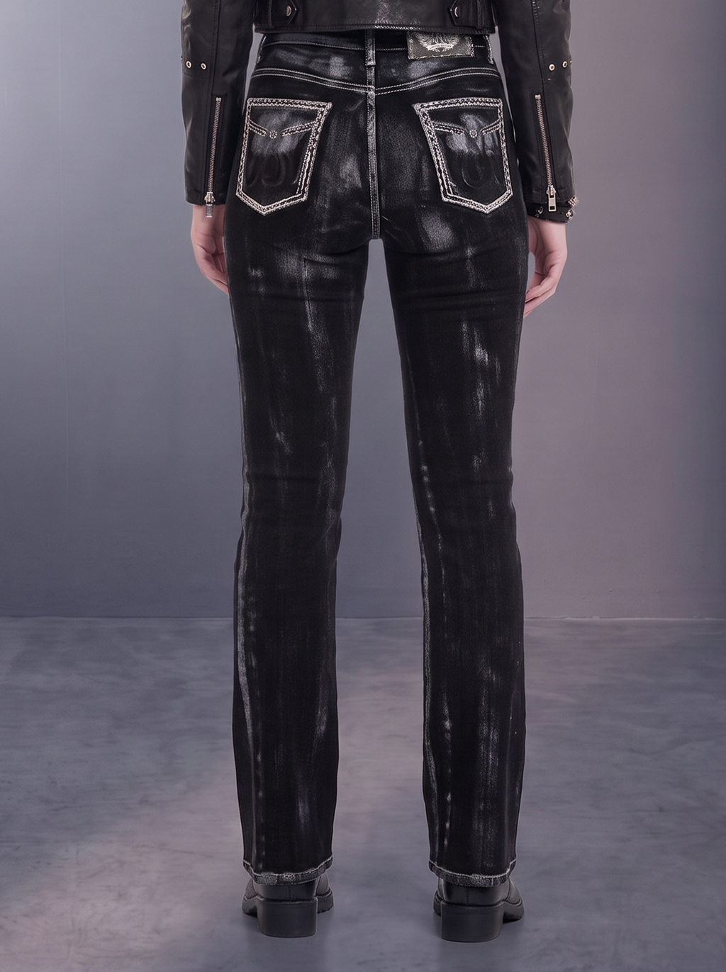 Fever Crystal Trim Bootcut Jean