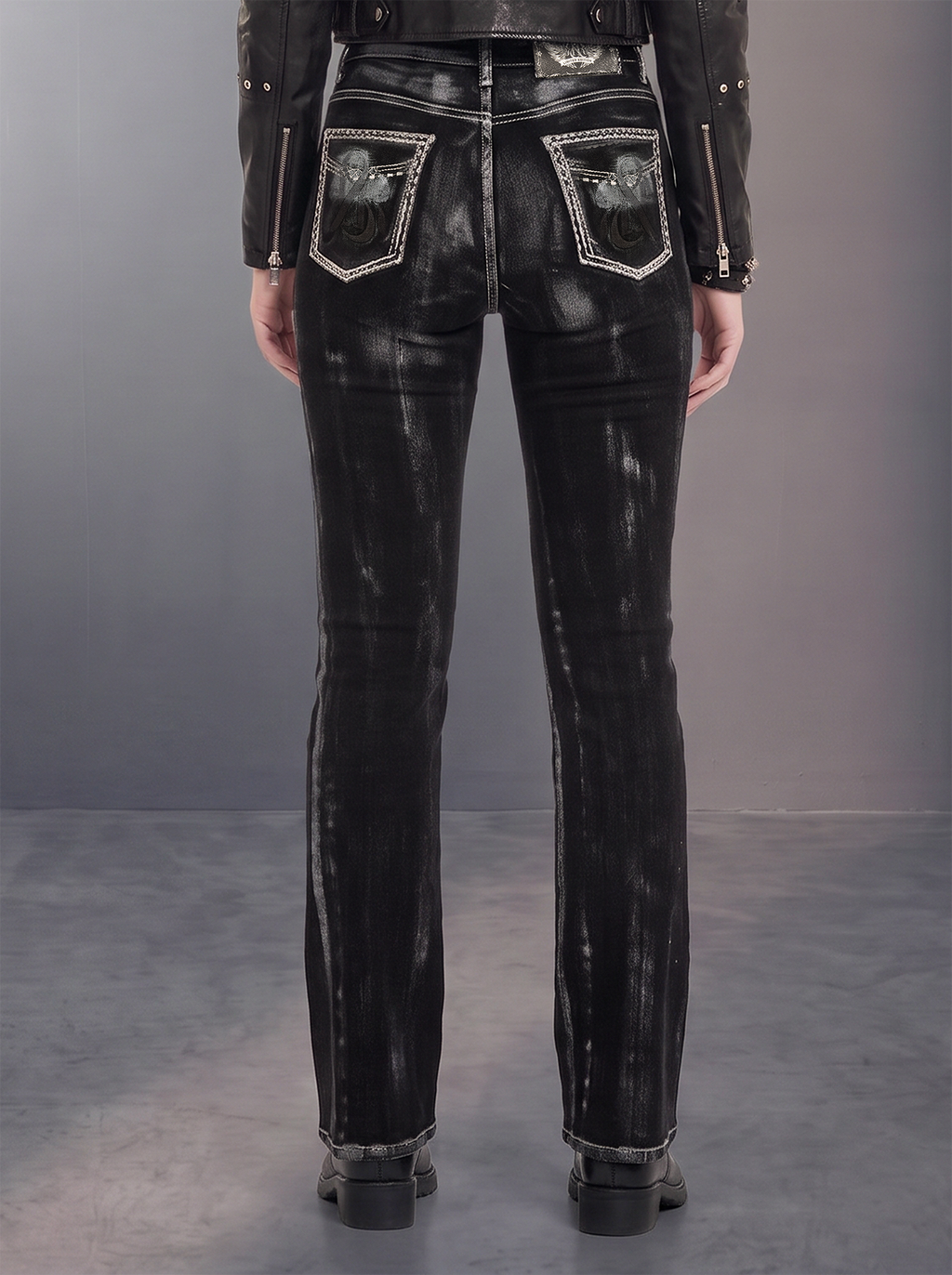 Fever Crystal Trim Bootcut Jean