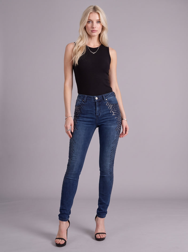 Kaia Crystal Burst Straight Jean