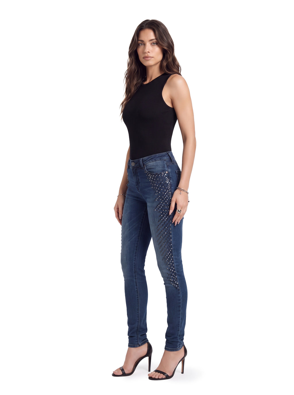 Kaia Crystal Burst Straight Jean