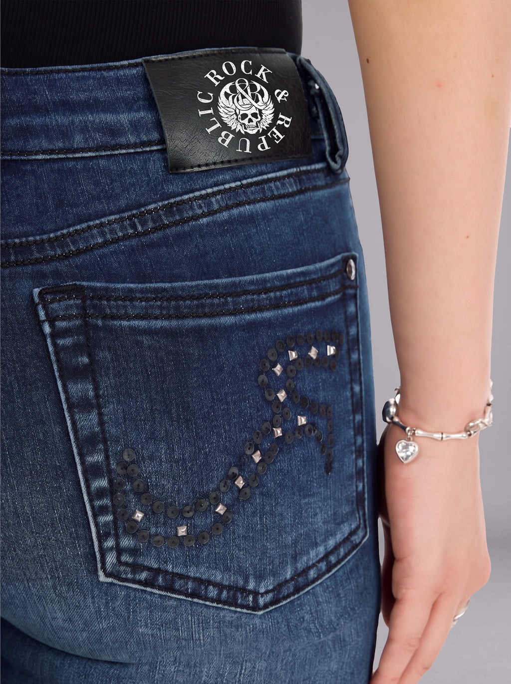 Kaia Crystal Burst Straight Jean