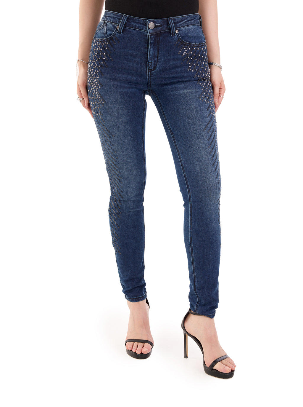 Kaia Crystal Burst Straight Jean