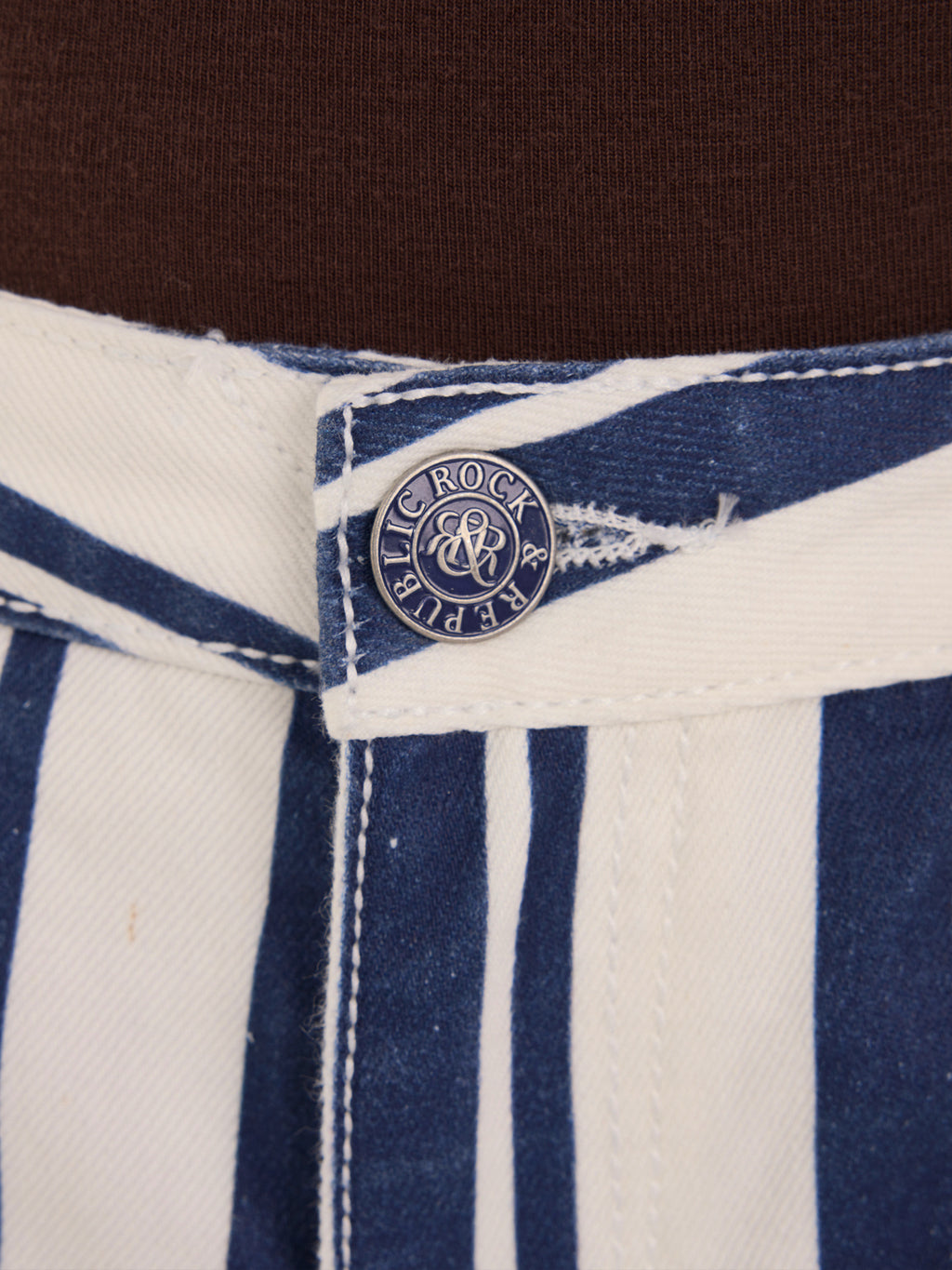 Stella Striped Relaxed Straight Jean