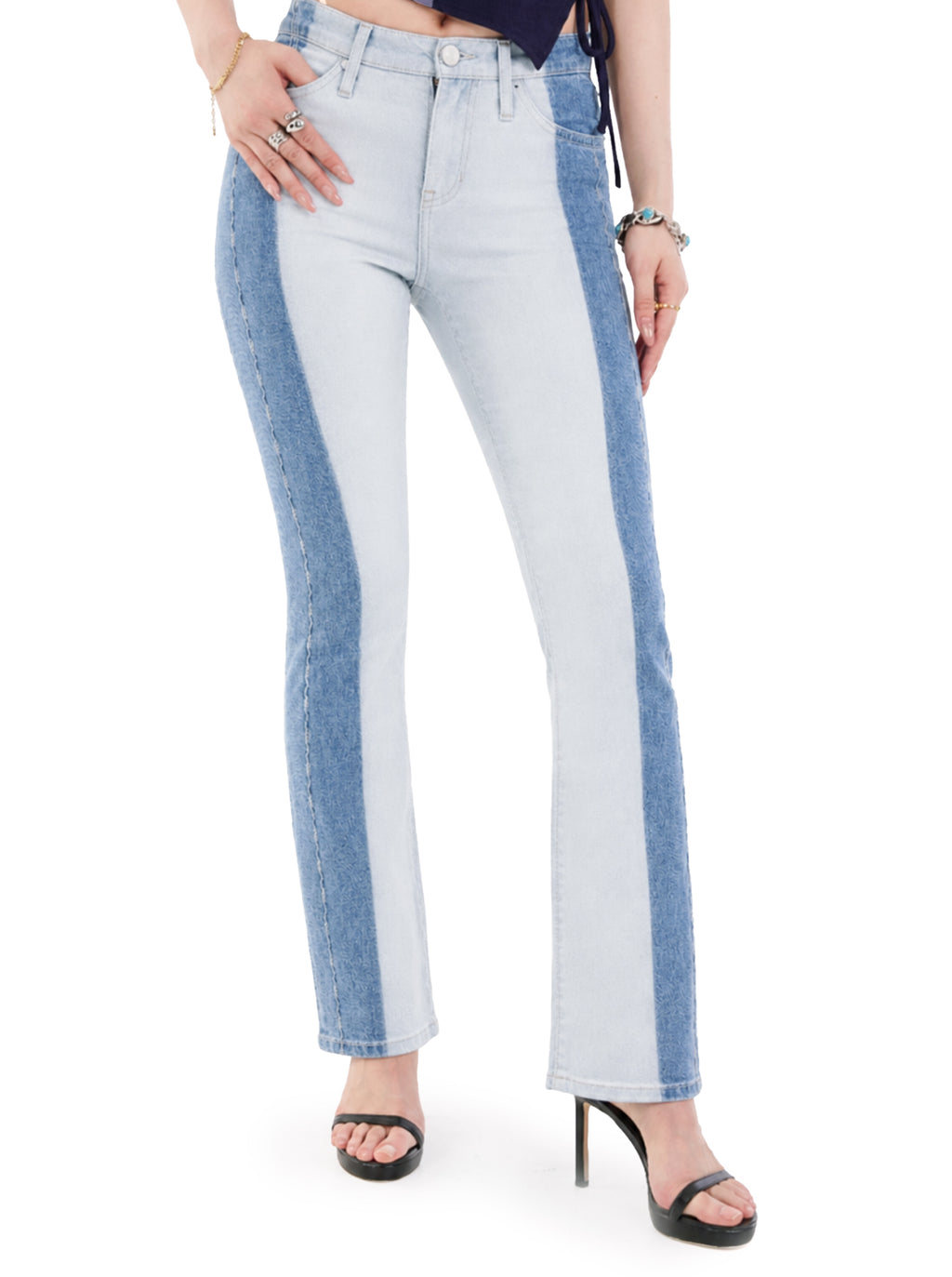 Fever Contrast Panel Bootcut Jean