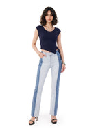 Fever Contrast Panel Bootcut Jean