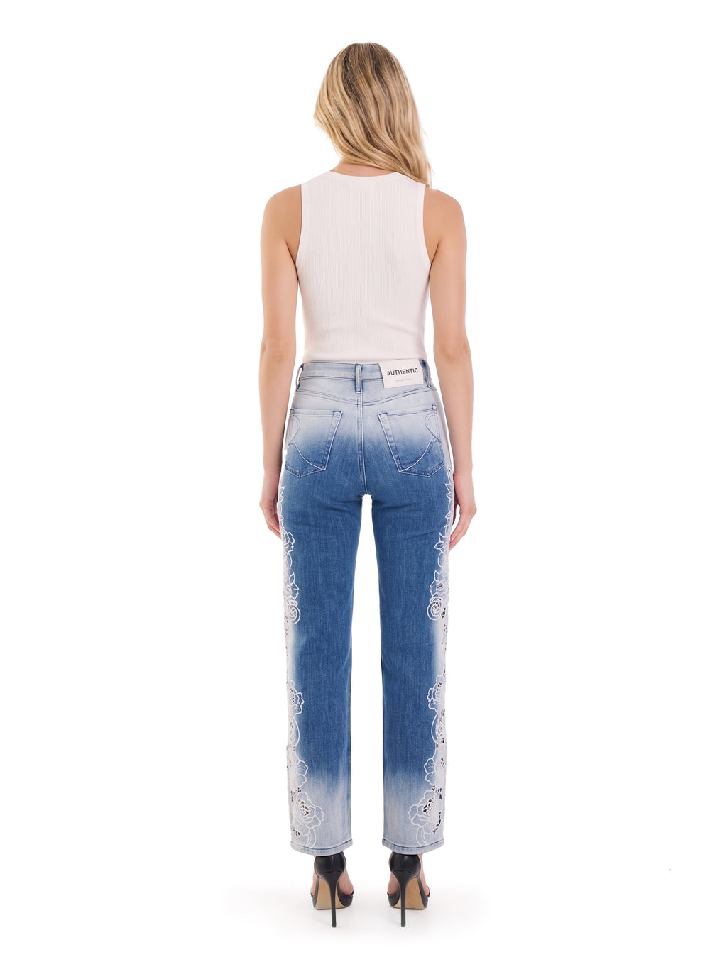 Kaia Ice Fade Straight Jean