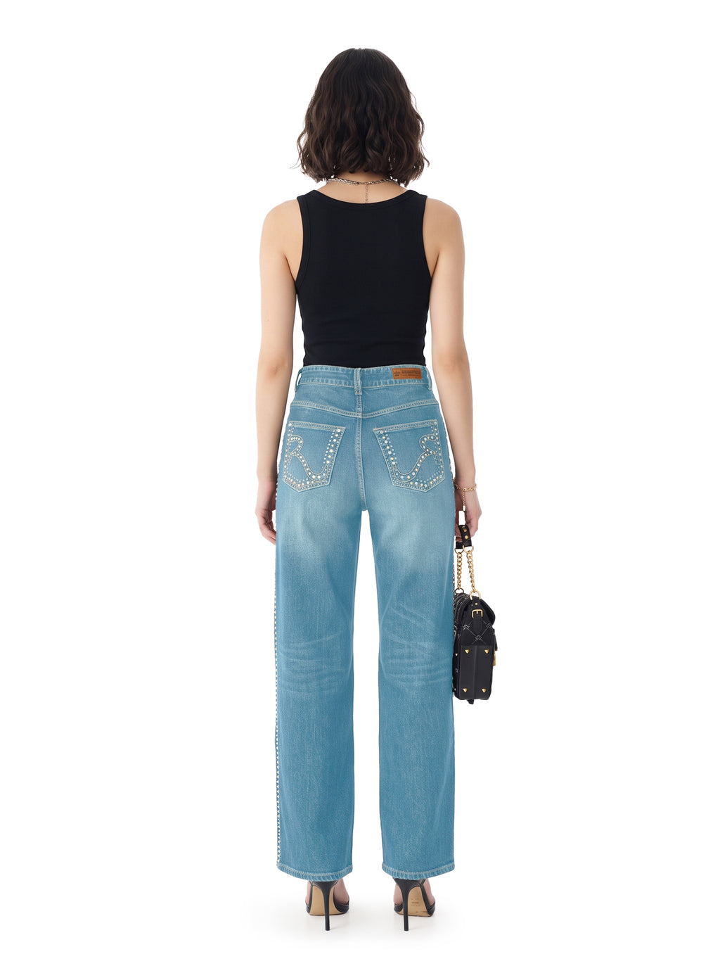 Stella Gold Stitch Relaxed Straight Jean