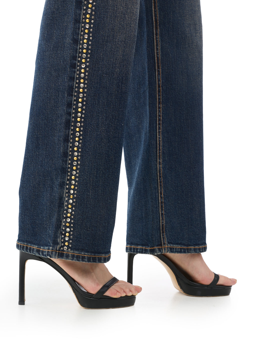 Stella Gold Stitch Relaxed Straight Jean