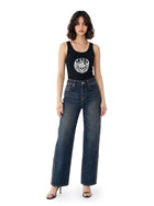 Stella Gold Stitch Relaxed Straight Jean