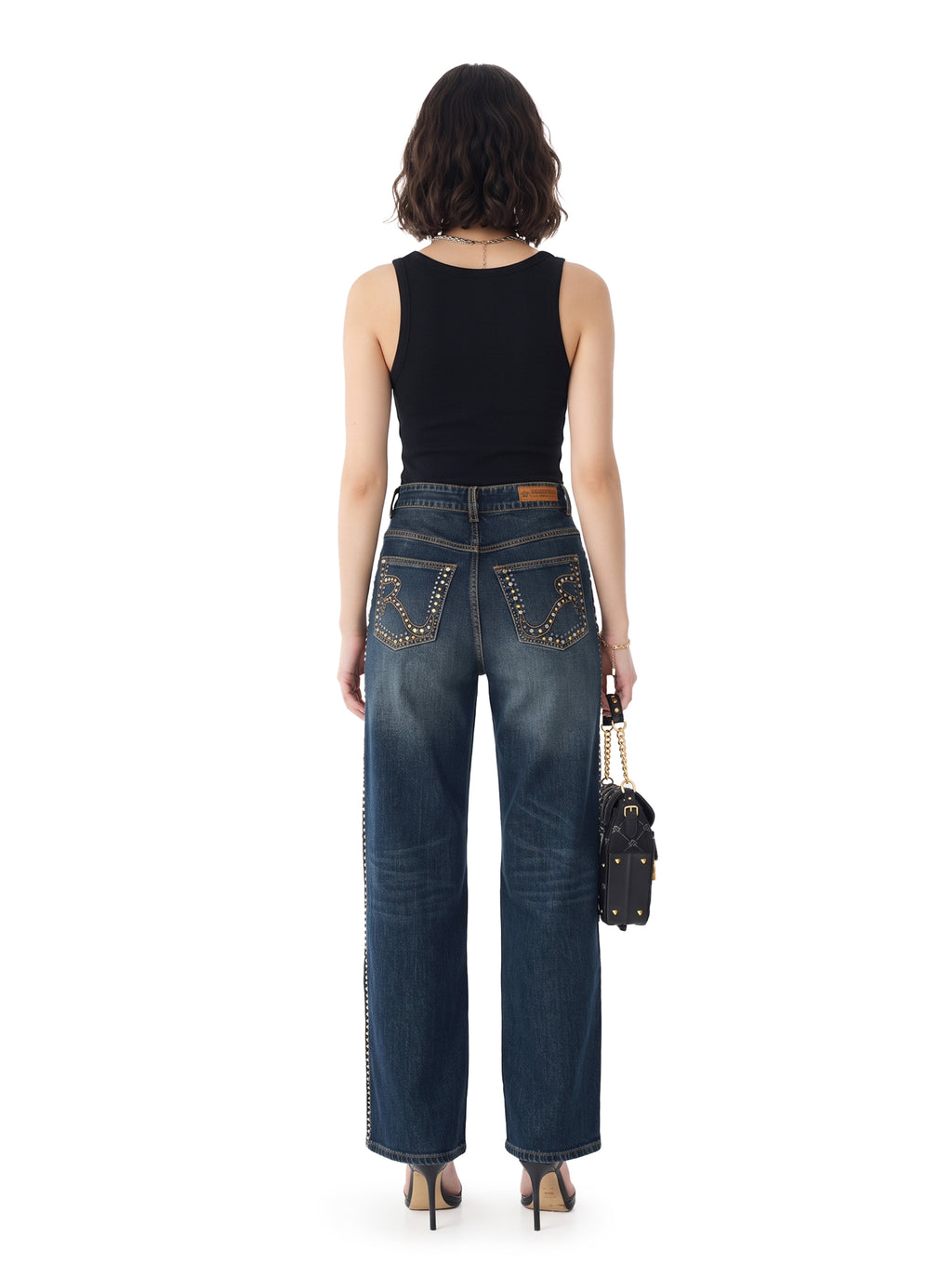 Stella Gold Stitch Relaxed Straight Jean