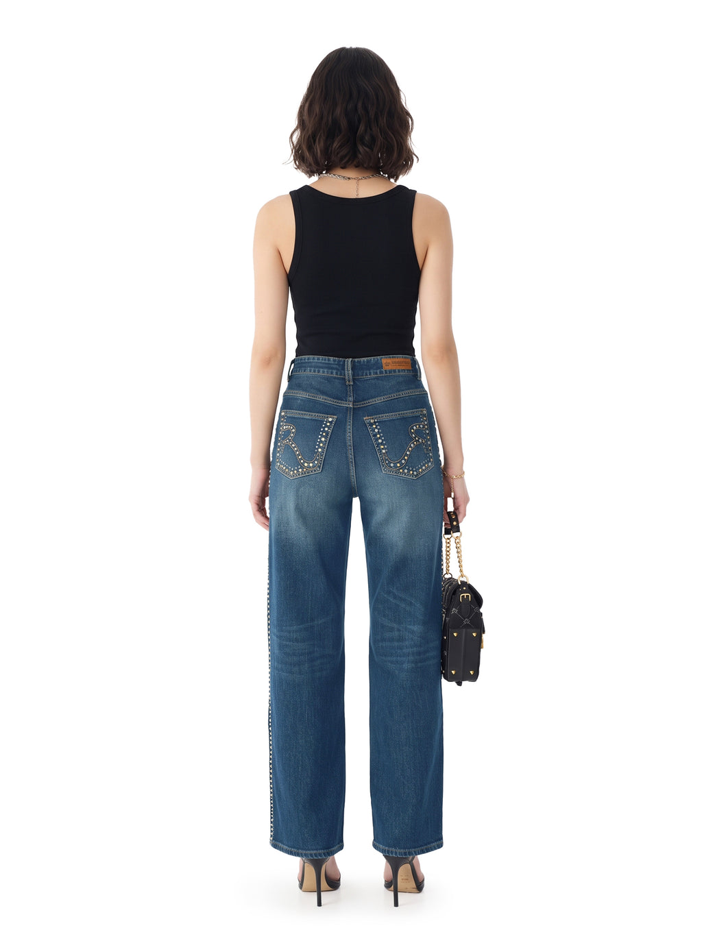 Stella Gold Stitch Relaxed Straight Jean