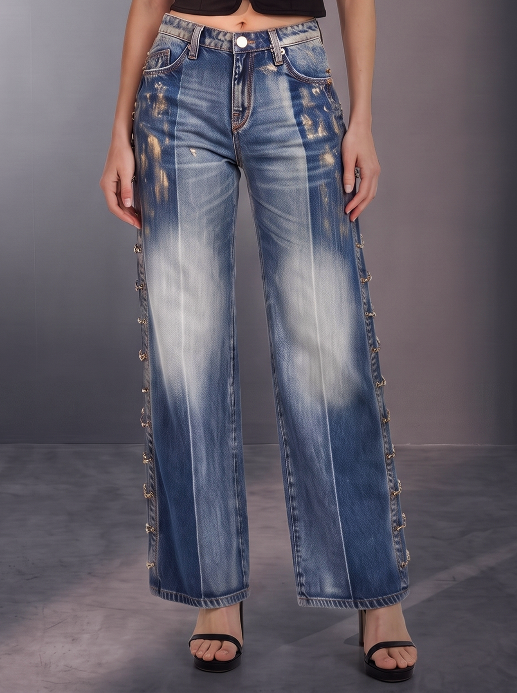 Kaia Center Fade Straight Jean