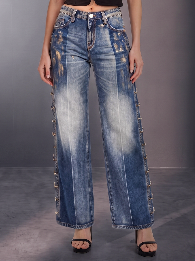 Kaia Center Fade Straight Jean