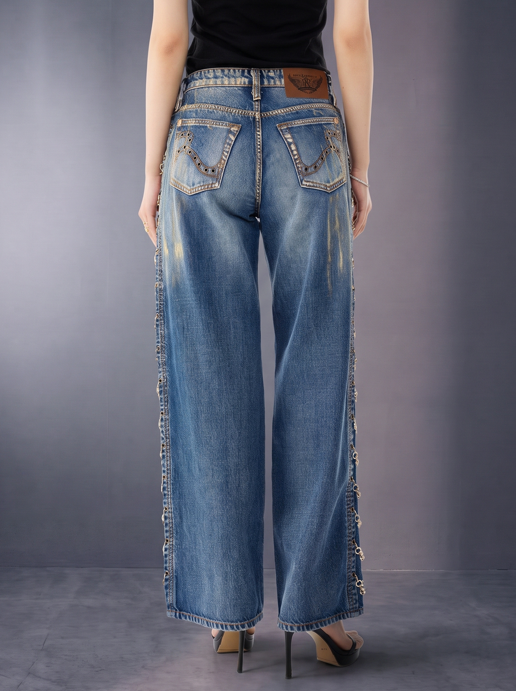 Kaia Center Fade Straight Jean